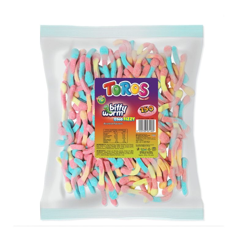 Toros Gums 750g - Bitty Worm | Sweets Online