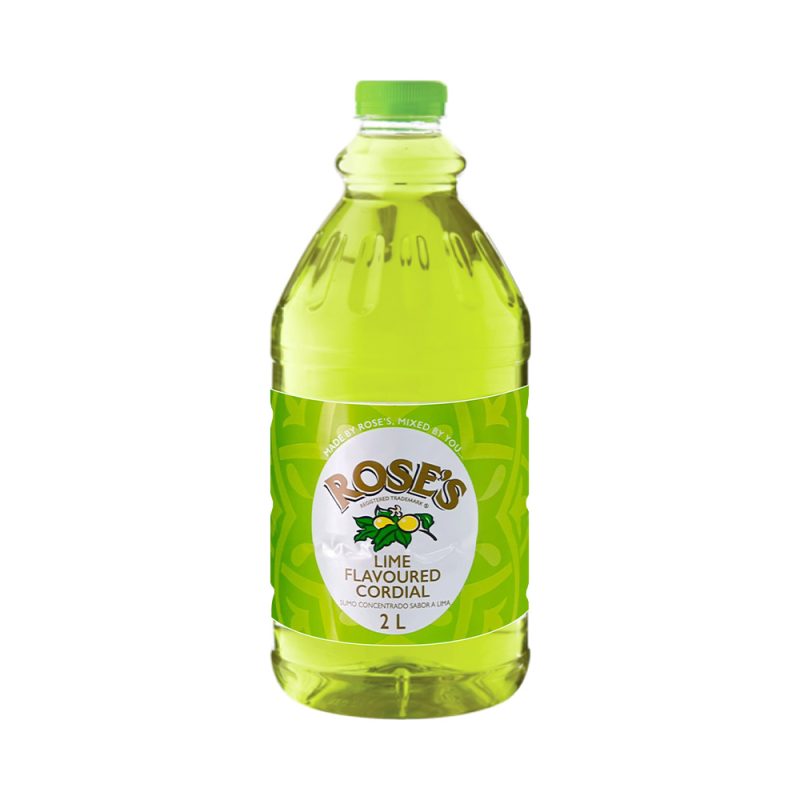 Roses Lime Cordial 2lt Sweets Online
